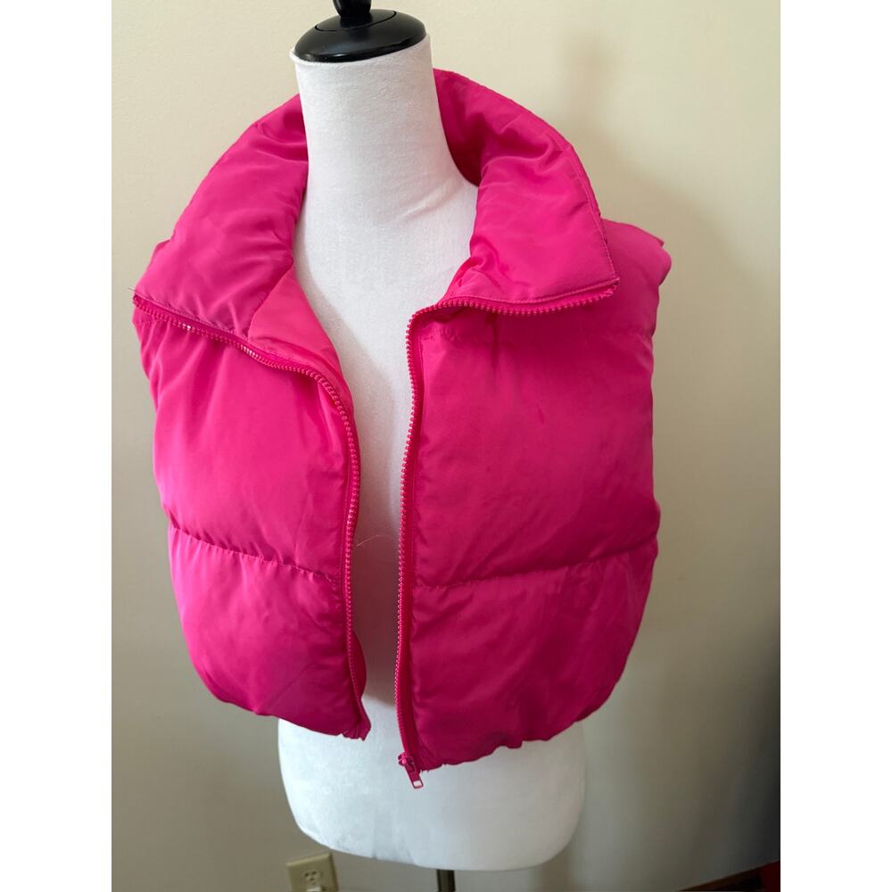 SHEIN Hot Pink Puffer Vest